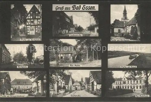 Bad Essen Lindenstrasse Alte Muehle Dorfstrasse Kirchplatz / Bad Essen /Osnabrueck LKR