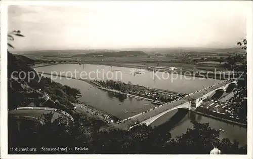 Hohensyburg Stausee-Insel Bruecke  / Dortmund /Dortmund Stadtkreis