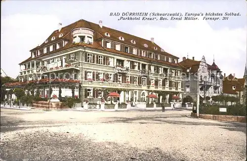 Bad Duerrheim Parkhotel Kreuz / Bad Duerrheim /Schwarzwald-Baar-Kreis LKR
