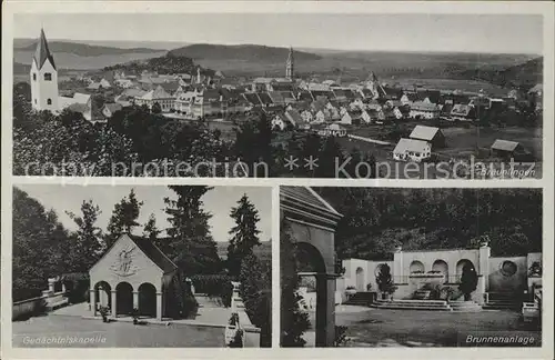 Braeunlingen Gedaechtniskapelle Brunnenanlage / Braeunlingen /Schwarzwald-Baar-Kreis LKR