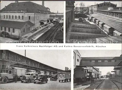 Muenchen Franz Kathreiners Nachfolger AG Kathra Konservenfabrik / Muenchen /Muenchen LKR