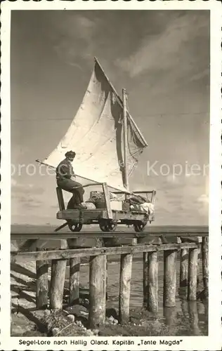 Hallig Oland Segel-Lore Kapitaen Tante Magda / Langeness /Nordfriesland LKR