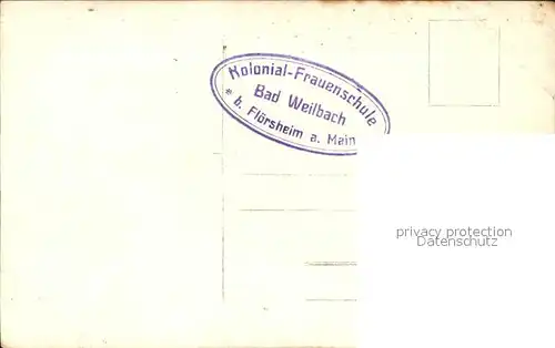 Bad Weilbach Kolonial-Frauenschule  / Floersheim am Main /Main-Taunus-Kreis LKR