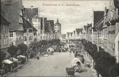 Guenzburg Hauptstrasse Marktstaende / Guenzburg /Guenzburg LKR