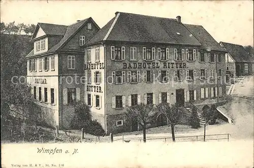 Wimpfen Badhotel Ritter / Bad Wimpfen /Heilbronn LKR