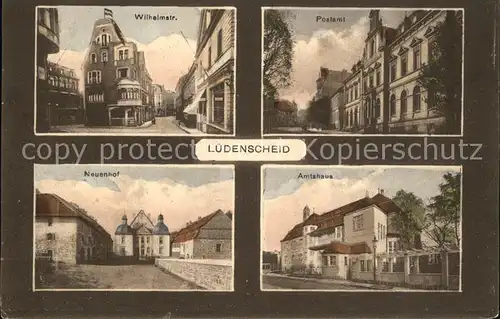 Luedenscheid Wilhelmstrasse Postamt Neuenhof Amtshaus / Luedenscheid /Maerkischer Kreis LKR