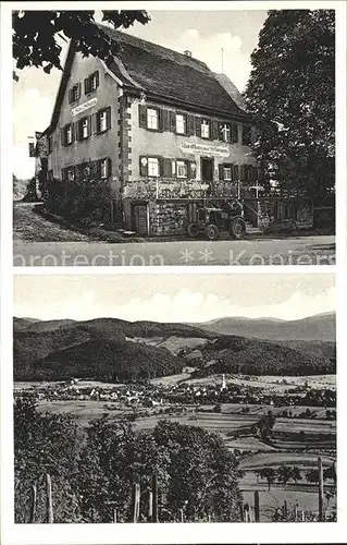 Bollschweil Gasthaus zum Schwanen Kammerer Traktor / Bollschweil /Breisgau-Hochschwarzwald LKR