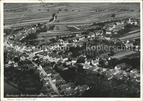 Oberhausen Rheinhausen Breisgau Fliegeraufnahme / Rheinhausen /Emmendingen LKR