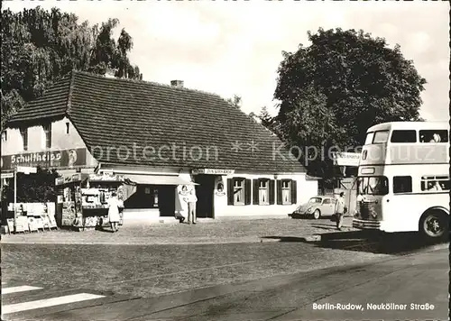 Rudow Berlin Neukoellner Strasse Bus Auto / Berlin /Berlin Stadtkreis