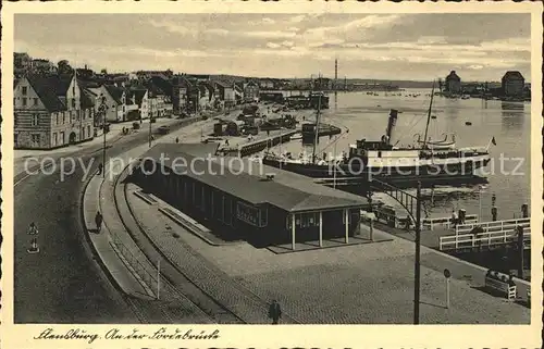 Flensburg An der Foerdebruecke Anlegestelle Dampfer / Flensburg /Flensburg Stadtkreis