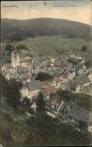 Wiesensteig Ortsansicht mit Kirche Blick von Westen / Wiesensteig /Goeppingen LKR