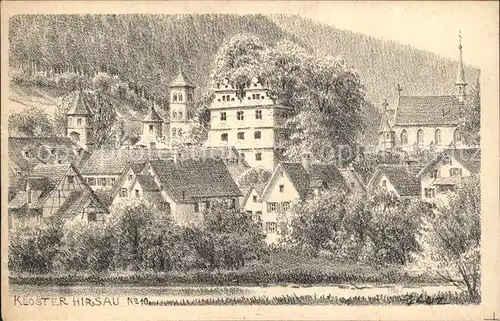 Hirsau Kloster Steinzeichnung J. Luz / Calw /Calw LKR