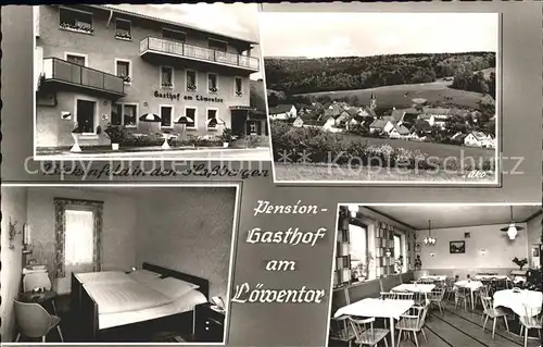 Birkenfeld Hassberge Gesamtansicht Pension Gasthof am Loewentor / Maroldsweisach /Hassberge LKR