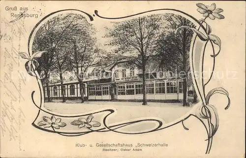 Rendsburg Klub und Gesellschaftshaus Schweizerhalle / Rendsburg /Rendsburg-Eckernfoerde LKR