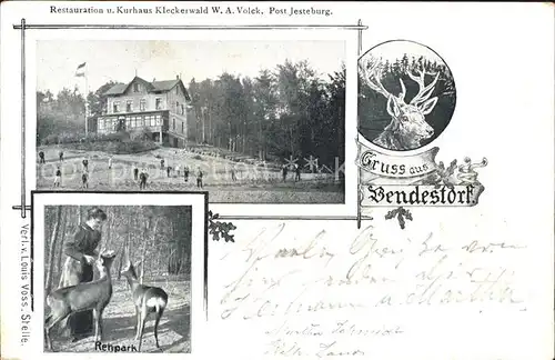 Bendestorf Restauration Kurhaus Kleckerwald Rehpark / Bendestorf /Harburg LKR