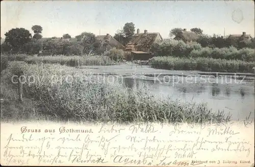 Gothmund Uferpartie am Wasser / Luebeck /Luebeck Stadtkreis