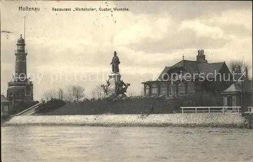 Holtenau Kiel Restaurant Wartehalle Gustav Warncke Denkmal Statue / Kiel /Kiel Stadtkreis