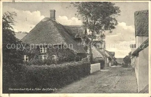 Wyk Foehr Dorfstrasse Nordseebad / Wyk auf Foehr /Nordfriesland LKR