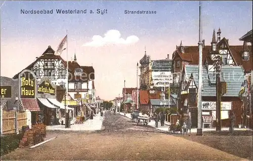 Westerland Sylt Strandstrasse / Westerland /Nordfriesland LKR