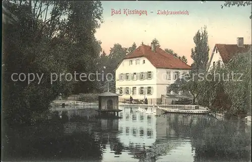 Bad Kissingen Liebfrauenteich Entenhaus / Bad Kissingen /Bad Kissingen LKR