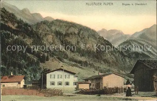 Birgsau Teilansicht Allgaeuer Alpen / Oberstdorf /Oberallgaeu LKR