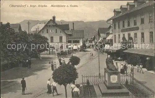 Oberstdorf Marktplatz Denkmal / Oberstdorf /Oberallgaeu LKR