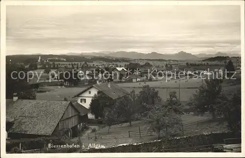 Biessenhofen Gesamtansicht mit Alpenpanorama / Biessenhofen /Ostallgaeu LKR