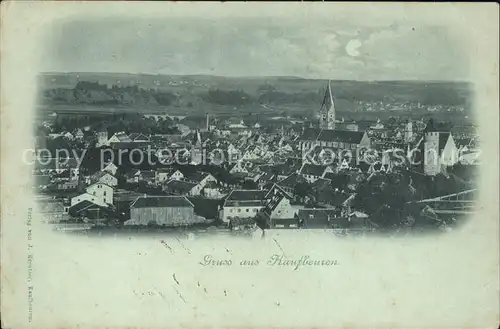 Kaufbeuren Gesamtansicht im Mondschein / Kaufbeuren /Kaufbeuren Stadtkreis