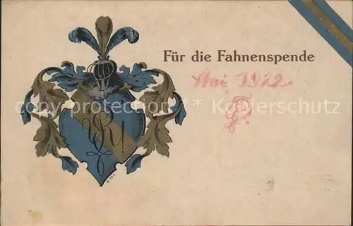 Chemnitz Wappen Fahnenspende Verein Ehem. Reformschueler / Chemnitz /Chemnitz Stadtkreis