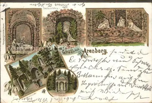 Arenberg Koblenz Einsiedelei Joseph Kapelle Grotte von Lourdes Tempel / Koblenz /Koblenz Stadtkreis