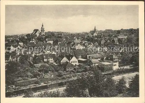 Backnang Stadtbild mit Kirche / Backnang /Rems-Murr-Kreis LKR