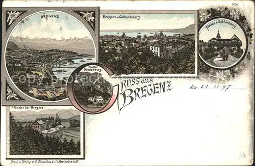 Bregenz Vorarlberg  / Bregenz /Rheintal-Bodenseegebiet