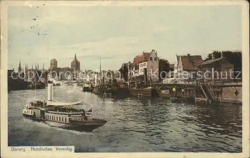 Danzig Westpreussen Venedig des Nordens Schiffe / Gdansk /