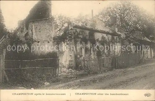 Champguyon after bombardement / Champguyon /Arrond. d Epernay