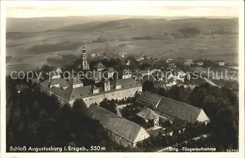 Augustusburg Schloss Augustusburg Fliegeraufnahme / Augustusburg /Mittelsachsen LKR