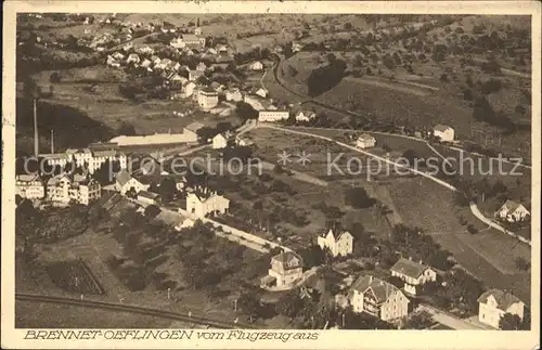 oeflingen Brennet Fliegeraufnahme Bahnpost / Wehr /Waldshut LKR