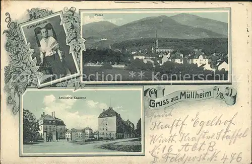 Muellheim Baden Artillerie-Kaserne Markgraeflerin Tracht  / Muellheim /Breisgau-Hochschwarzwald LKR