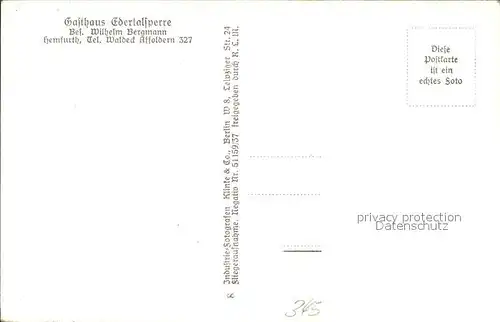 Hemfurth-Edersee Fliegeraufnahme / Edertal /Waldeck-Frankenberg LKR