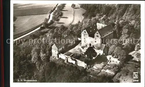 Ederbringhausen Jugendburg Hessenstein Jugendherberge Fliegeraufnahme / Voehl /Waldeck-Frankenberg LKR