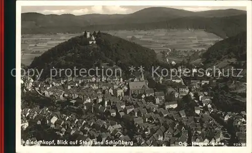 Biedenkopf Schlossberg Fliegeraufnahme / Biedenkopf /Marburg-Biedenkopf LKR