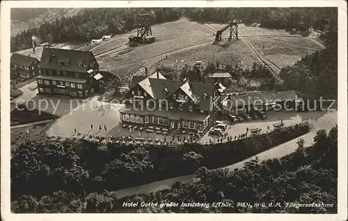 Inselsberg Schmalkalden Hotel Gotha Fliegeraufnahme / Schmalkalden /Schmalkalden-Meiningen LKR