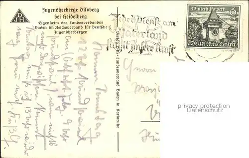 Dilsberg DJH Jugendherberge Neckargemuend-Dilsberg / Neckargemuend /Heidelberg Stadtkreis