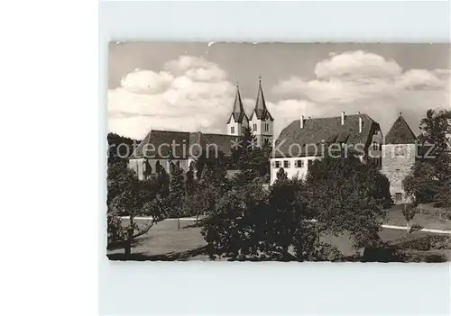 Murrhardt Stadtkirche und Hexenturm Kat. Murrhardt