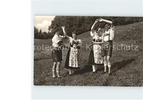 Unterwoessen Tanzpaare in Tracht Kat. Unterwoessen