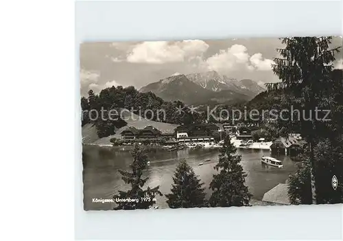 Koenigsee Berchtesgaden Untersee Kat. Berchtesgaden
