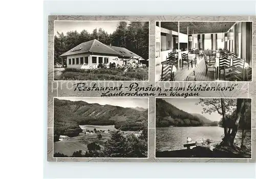Lauterschwan Restaurant Pension Zum Weidenkorb Kat. Erlenbach bei Dahn
