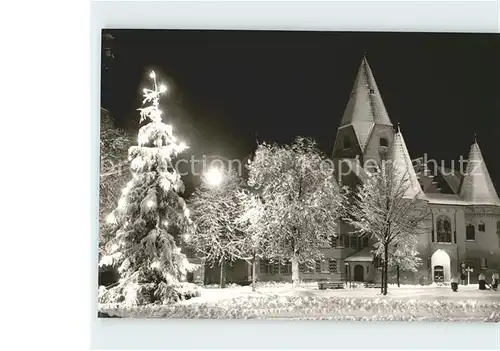 Weissenhorn Christbaum am Marktplatz Oberes Tor Kat. Weissenhorn