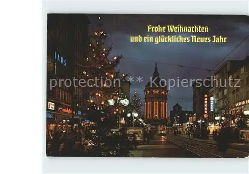 Mannheim Planken Weihnachtskarte Kat. Mannheim