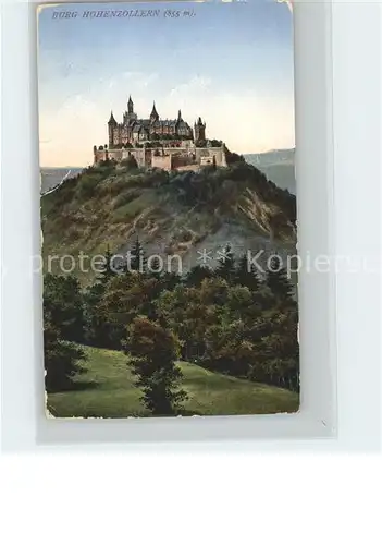 Burg Hohenzollern Kuenstlerkarte Kat. Bisingen