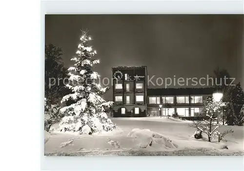 Dobel Schwarzwald Rathaus im Winter Kat. Dobel